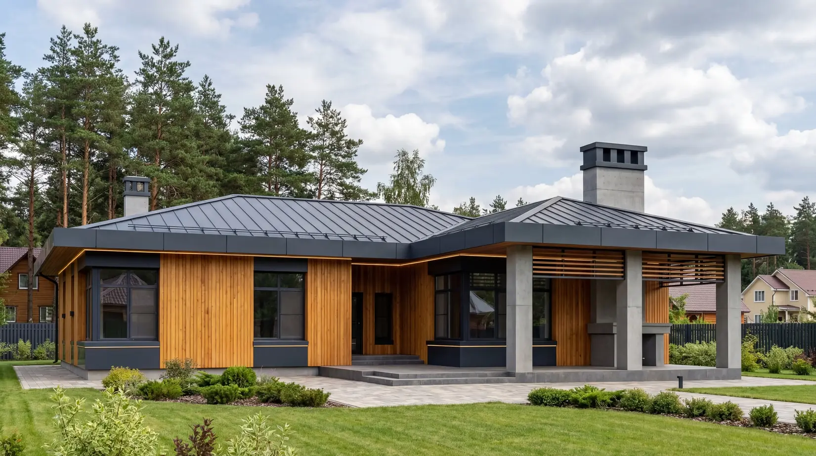 Одноэтажные дома — фото 6